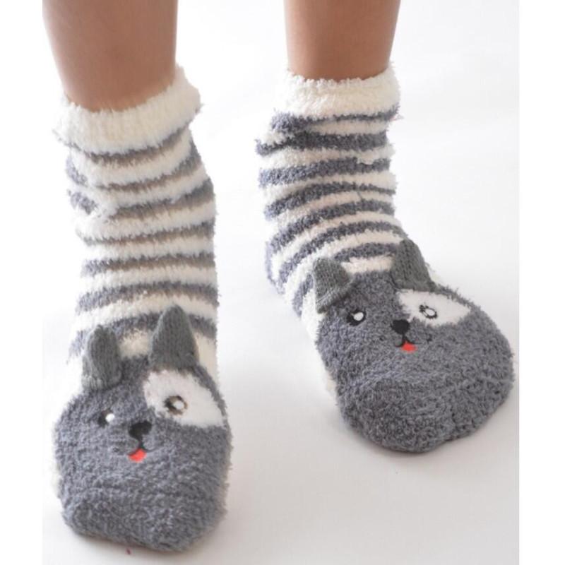 Chausson polaire chat de gouttière