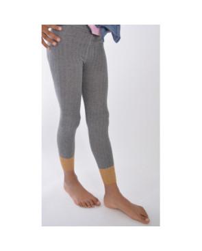 Collant coton sans pieds revers lurex Enfant