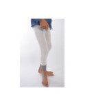 Collant coton sans pieds revers lurex Enfant