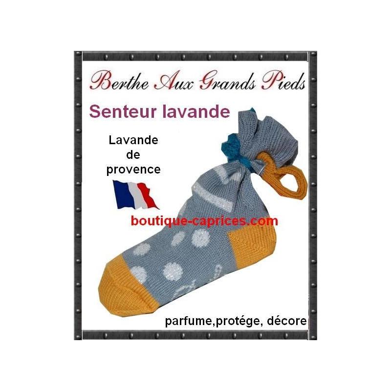 Chaussette lavande Pois rayures