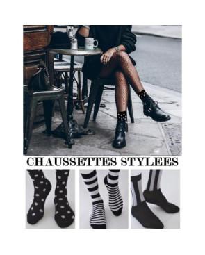 Chaussettes Stylées Noires et blanches