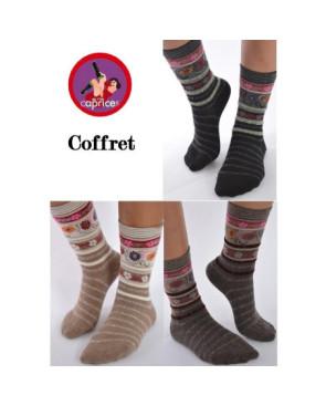 Coffret 3 Paires Chaussettes Angora Tendance