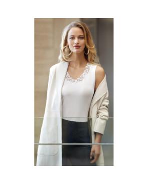 Top Dentelle Et Modal Gardenia Janira