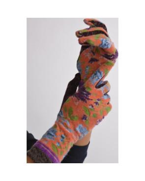 Gants Angora Ornager Fleuri Fil de jour