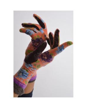 Gants Angora Ornager Fleuri Fil de jour