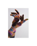 Gants Angora Ornager Fleuri Fil de jour