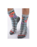 Chaussettes Fil de jour pied de Poule ciel