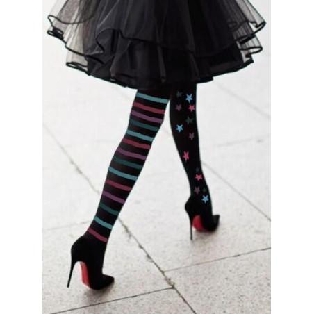Collant asymétrique Rayures Etolies