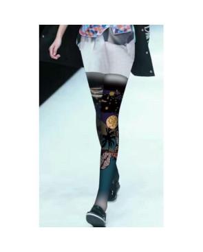 Collant imprimé Oasis de nuit