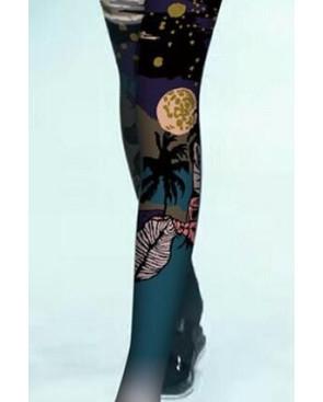 Collant imprimé Oasis de nuit