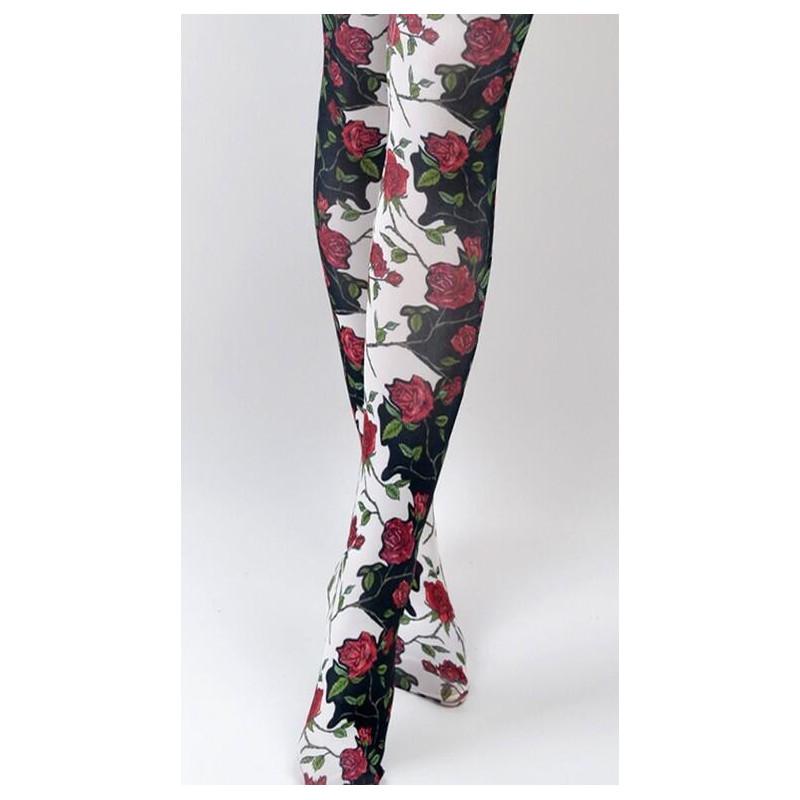 Collant fleurs Gerbe de Roses