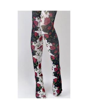 Collant fleurs Gerbe de Roses