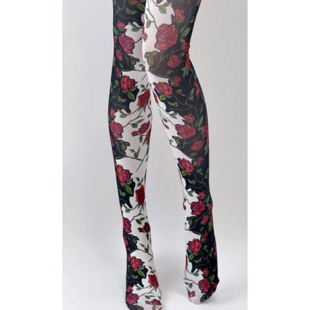 Collant fleurs Gerbe de Roses