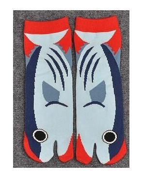 Chaussettes Tabi Poisson Gris