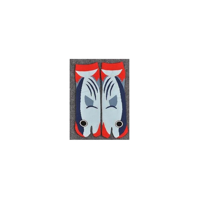 Chaussettes Tabi Poisson Gris