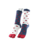Chaussettes asymétrique à Pois Japonaise Berthe