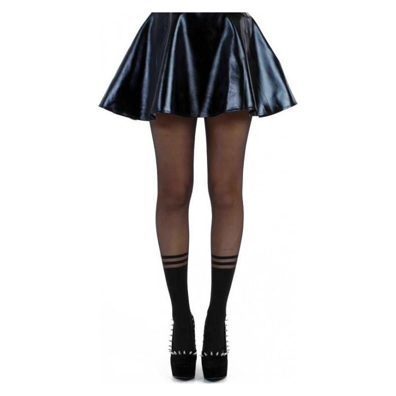 Collant Effet chaussettes rayées Pamela Mann