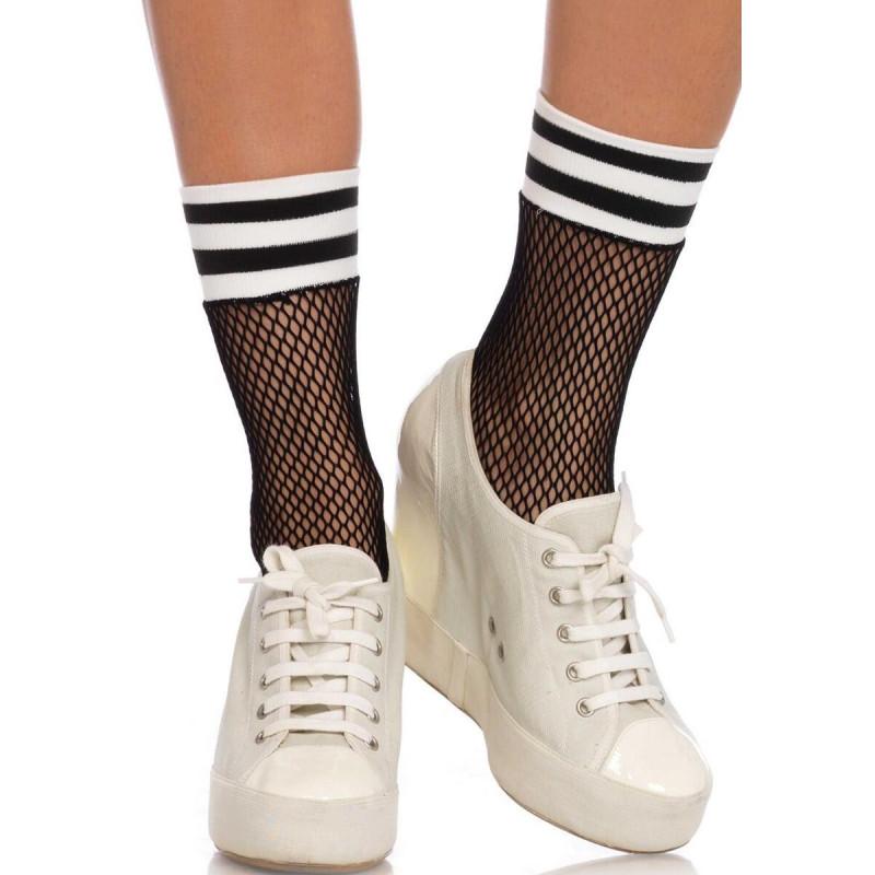 Chaussettes resille rayures sport Leg Avenue