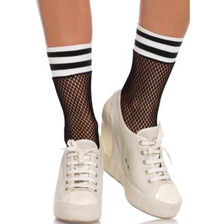 Chaussettes resille rayures sport Leg Avenue