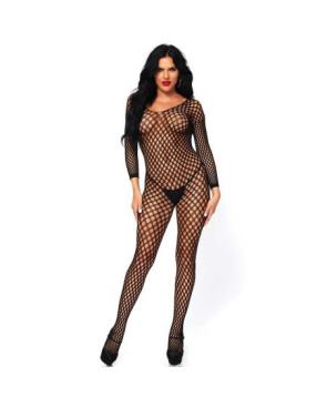 Boduy collant intégral large résille Leg Avenue