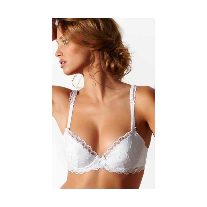 Soutien Gorge Dentelle et Coton Push Up Millesia