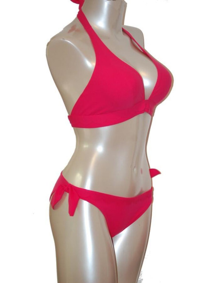 Empreinte 2 Pièces triangle Pétale fushia