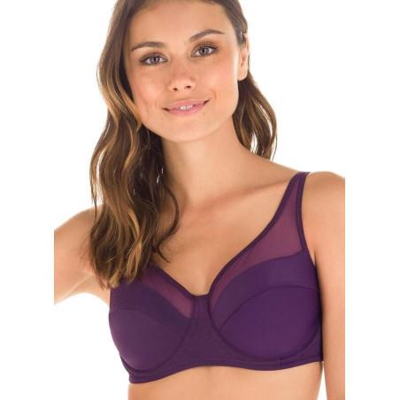 Soutien gorge Dim Generous violet profond
