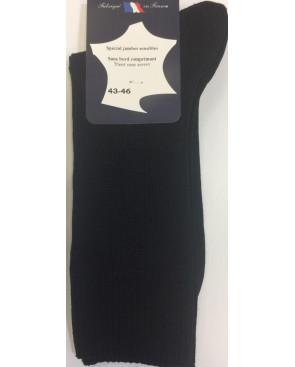  Chaussettes Vintage Fil D'ecosse non comprimante noir