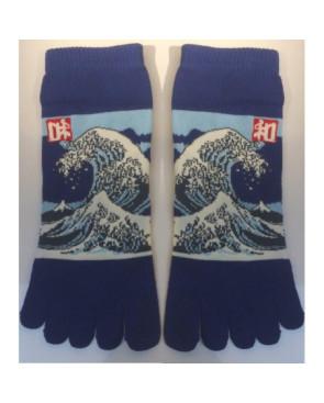 Chaussettes 5 Doigts Vagues D'Hokusai