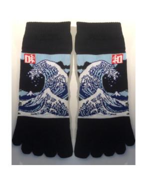 Chaussettes 5 Doigts Vagues D'Hokusai