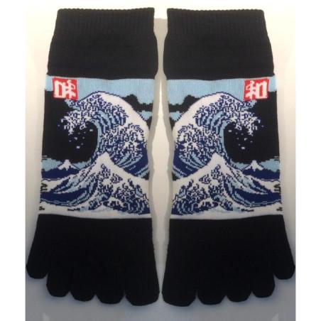 Chaussettes 5 Doigts Vagues D'Hokusai