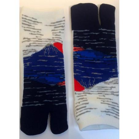 Chaussettes Tabis Mont Fuji Bleu