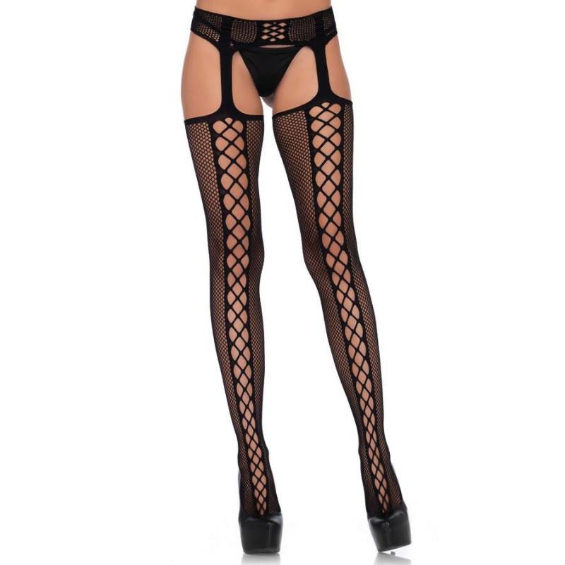 Collant porte jarretelles resille Ligne LEg Avenue