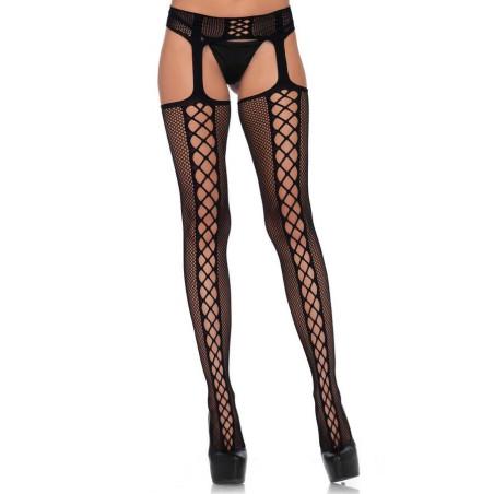 Collant porte jarretelles resille Ligne LEg Avenue