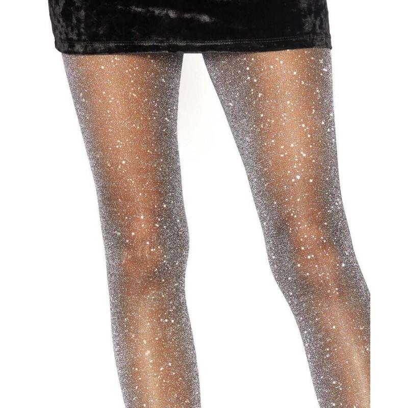 Collant Lurex Brillant Leg Avenue argenté