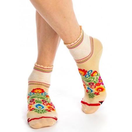 Socquettes Fleuries squaw Fil de joie