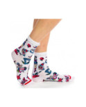 Chaussettes Tattoo blanches et dentelle Fil de jour