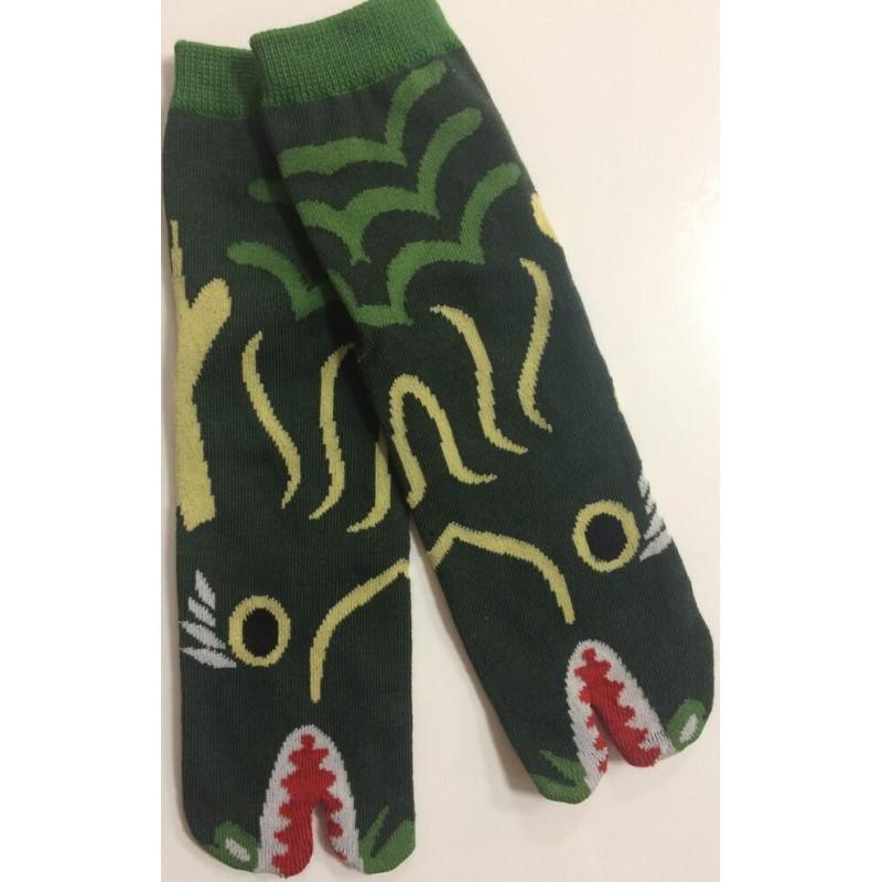 Chaussettes Tabis Dragon Vert