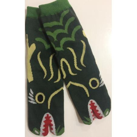Chaussettes Tabis Dragon Vert