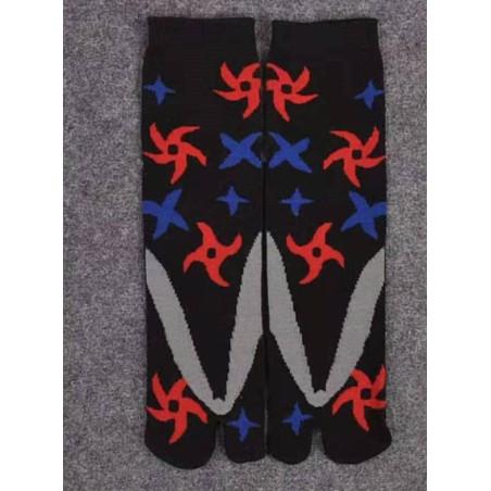 Chaussettes Tabis Etoiles et Shurikens de ninjas