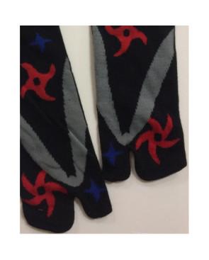 Chaussettes Tabis Etoiles et Shurikens de ninjas