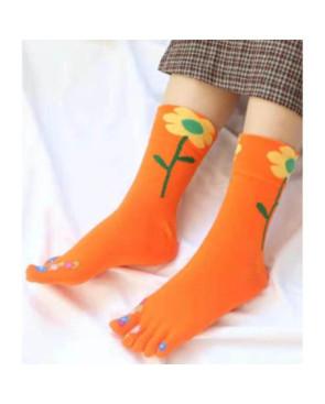 Chaussettes 5 doigts Fleurs exotiques