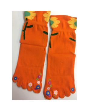 Chaussettes 5 doigts Fleurs exotiques