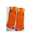 Chaussettes 5 doigts Fleurs exotiques