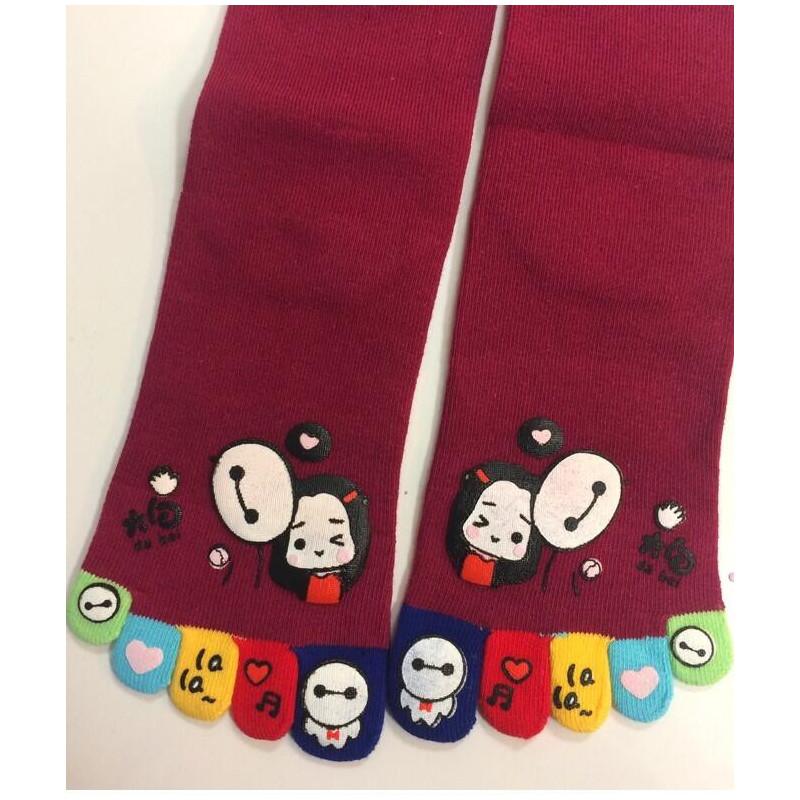 Chaussettes bordeaux 5 Doigts copain copine