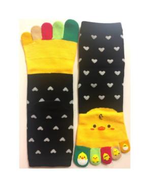  Chaussettes 5 Doigts petit poussin love dos