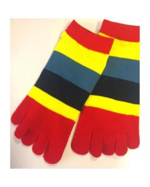 Socquettes 5 Doigts Multi rayures