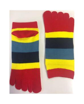 Socquettes 5 Doigts Multi rayures