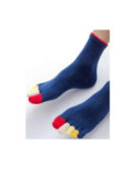 Chaussettes 5 doigts Bleues Doigts Couleurs