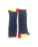 Chaussettes 5 doigts Bleues Doigts Couleurs